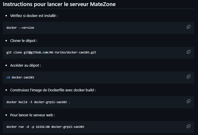 Application Matezone avec Docker